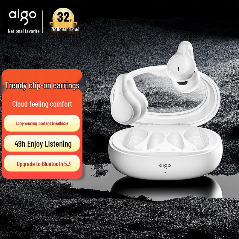 aigo TJ170 TWS Ear Clip Wireless Bluetooth Headset