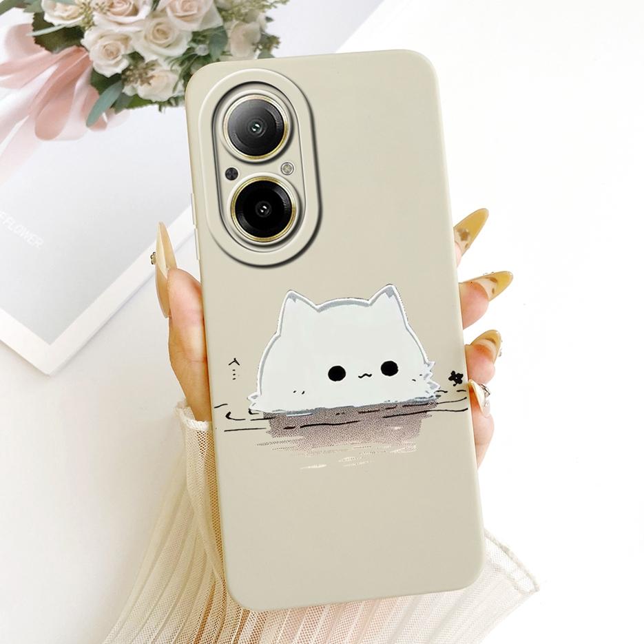Чехол для Realme C67 4G RMX3890 Милый мультяшный чехол-кролик Мягкий силиконовый чехол для Realme 12 Lite C 67 RealmeC67 4G Задняя крышка Сумки