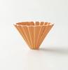 ORIGAMI Origami Dripper, Medium, Orange, Serves 2-4, Includes Box, Engraved Design Holder Sold Separately (Orange)