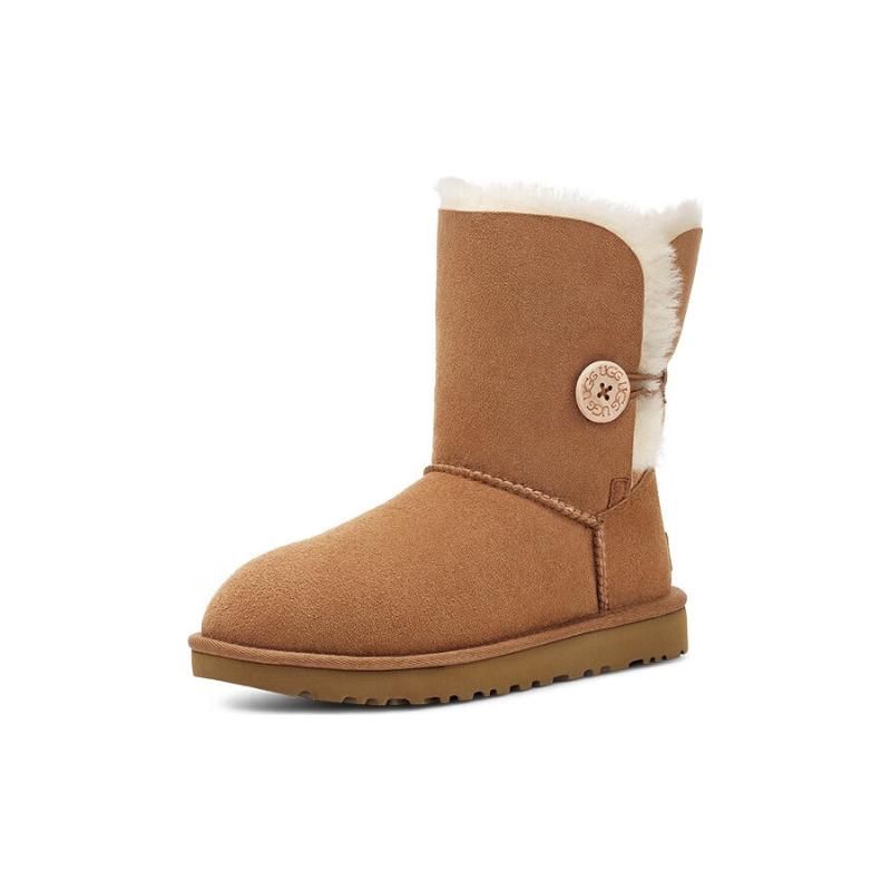 UGG Ботинки Bailey Button 2 Каштановые Женские Кроссовки Коричневые 1016226-CHE