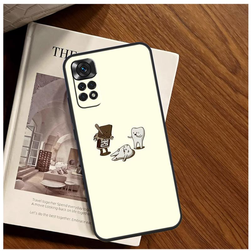 Кейс для зубов от стоматолога для Xiaomi Redmi Note 14 9 10 11 12 13 15 Pro Plus Чехол для Redmi 15 C 14C 12C 10C 13C
