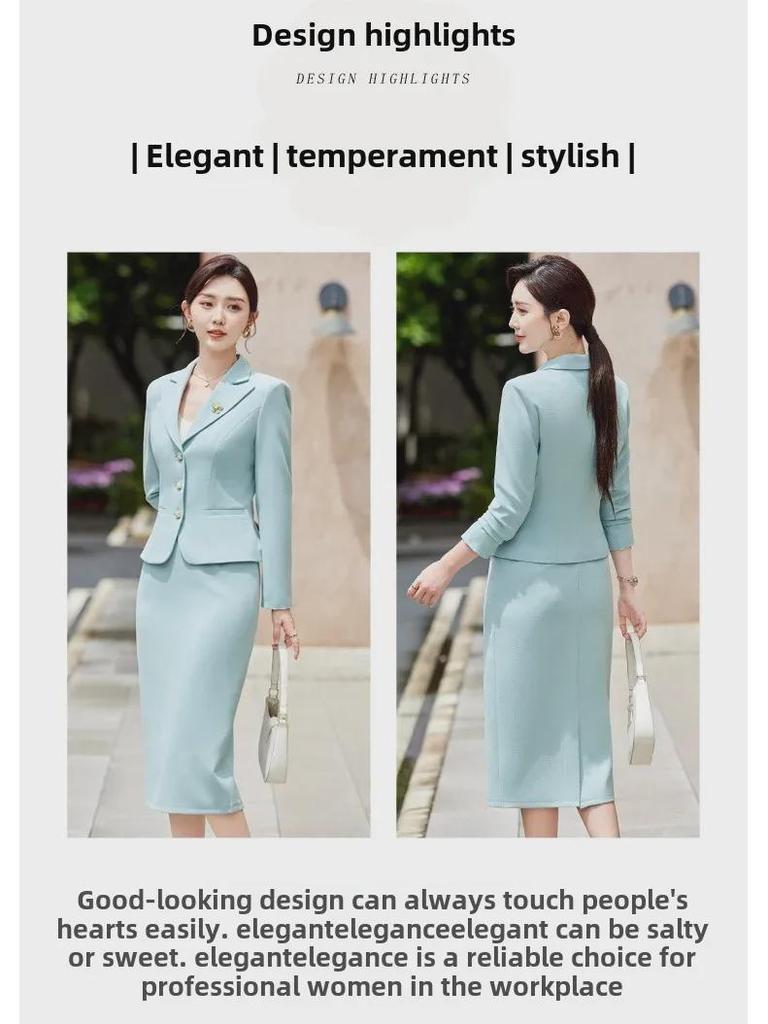 Women's Professional Short Blazer & Skirt Set - Autumn 2024 Collection