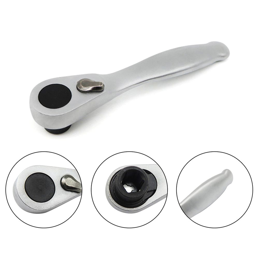 Small Mini 72 Teeth Hand Wrench Repair Tools 1/4" Drive Socket spanner