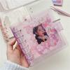 A7 Notebook Card Book Planner Glitter Journals Square Loose Leaf Photo Collect Book Binder Notebook