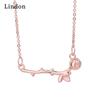 Женское ожерелье Lindon, кулон из медного сплава, циркон, модный подарок