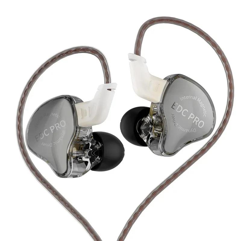 KZ EDC PRO Earphone High-Sensitivity Large Dynamic Earbuds HiFi Bass Music Headphone With Detachable Cable EDCPRO