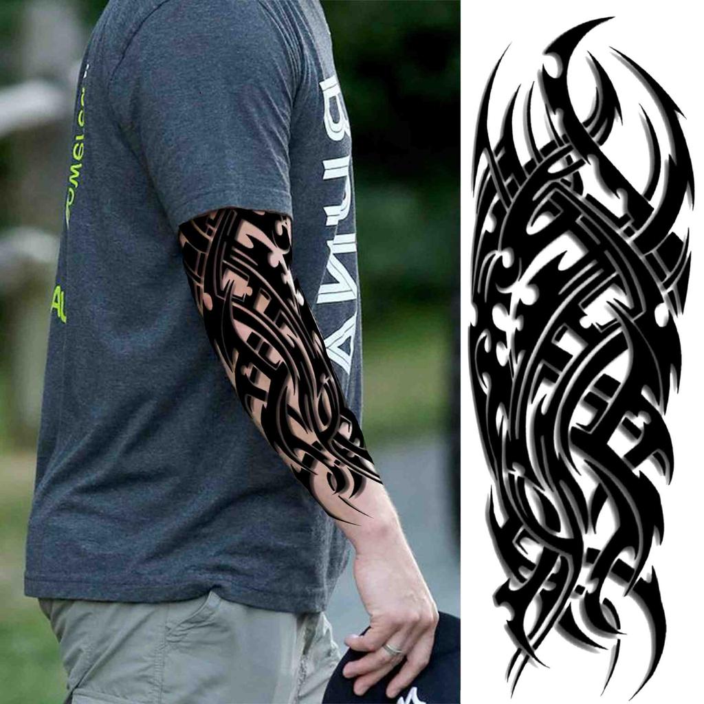 Реалистичные временные татуировки с изображением Бога Марса, рукава для мужчин и взрослых, поддельные татуировки с изображением орла, льва, воина, наклейка, моющаяся тату на всю руку, длинная