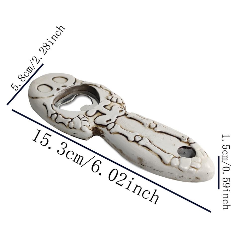 Halloween Beer Bottle Opener Skeleton Beverage Bottle Opener For Decor Heavy Duty Resin Spooky Creepy Funny Bottle Opener For