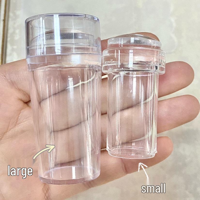 Набор прозрачных силиконовых инструментов для стемпинга французского нейл-арта со скребком