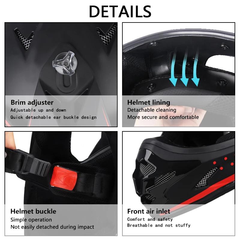 DOT Взрослые женские мужские шлемы для мотокросса Kask Cross Downhill Soporte Casco Off Road Шлем для гонок Classic Motorcycle Enduro