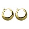 Korean S925 Geometric Halo Hoop Earrings for Women - Elegant and Classic Design