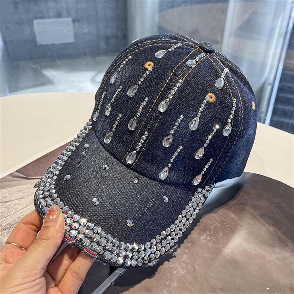 Denim Diamond Baseball Cap
