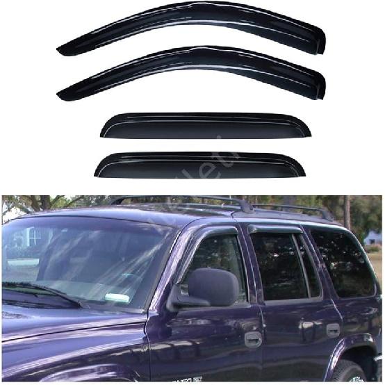 4 шт. наружных темных дымчатых солнцезащитных/дождевых козырька для передних и задних окон с клейкой лентой для Toyota Corolla 03-08 годов