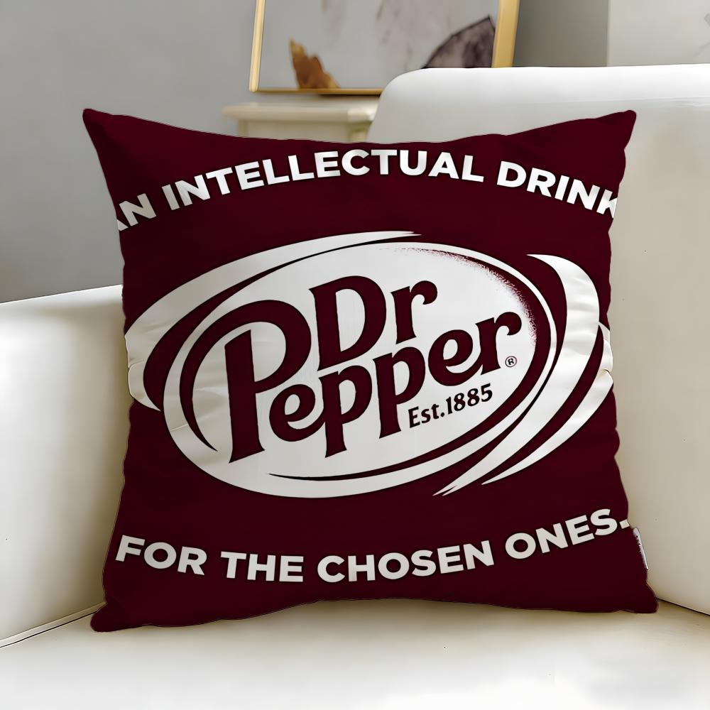 Классический бренд напитков Dr Pepper Наволочка Мягкая и Легко стирающаяся – Универсальная для Дивана, Кровати, Путешествий и Офиса