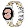 For Samsung Galaxy Watch4 Active 40mm/44mm/Watch4 Classic 42mm/46mm Stainless Steel Replacement Band 7 Beads Watch Bracelet Strap