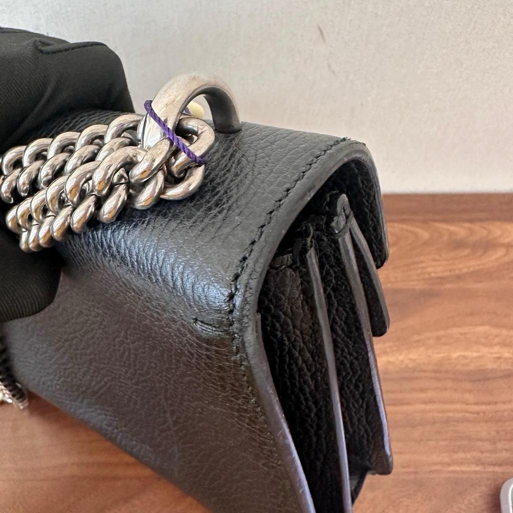 [Pre-Owned] Dionysus Versatile Solid Color Tiger Head Buckle Chain Leather Handheld Crossbody Shoulder Bag Small - Good #72GG6Y