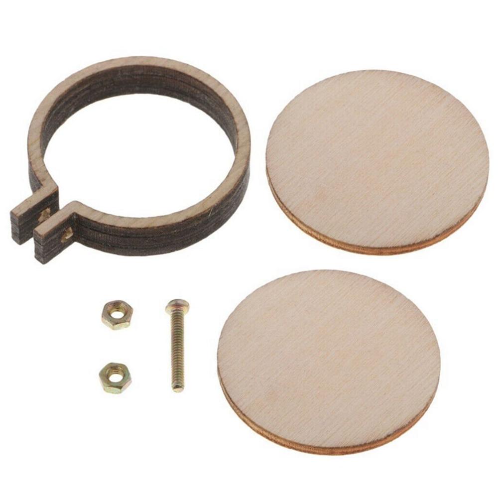 Round Cute Hand Crafts Wooden Embroidery Frame Cross Stitch Tools Hoop Ring Pendant