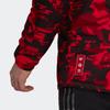 Men's Adidas Manchester United Puffer Jackets Men's Natural Red Hooded Moderate Other