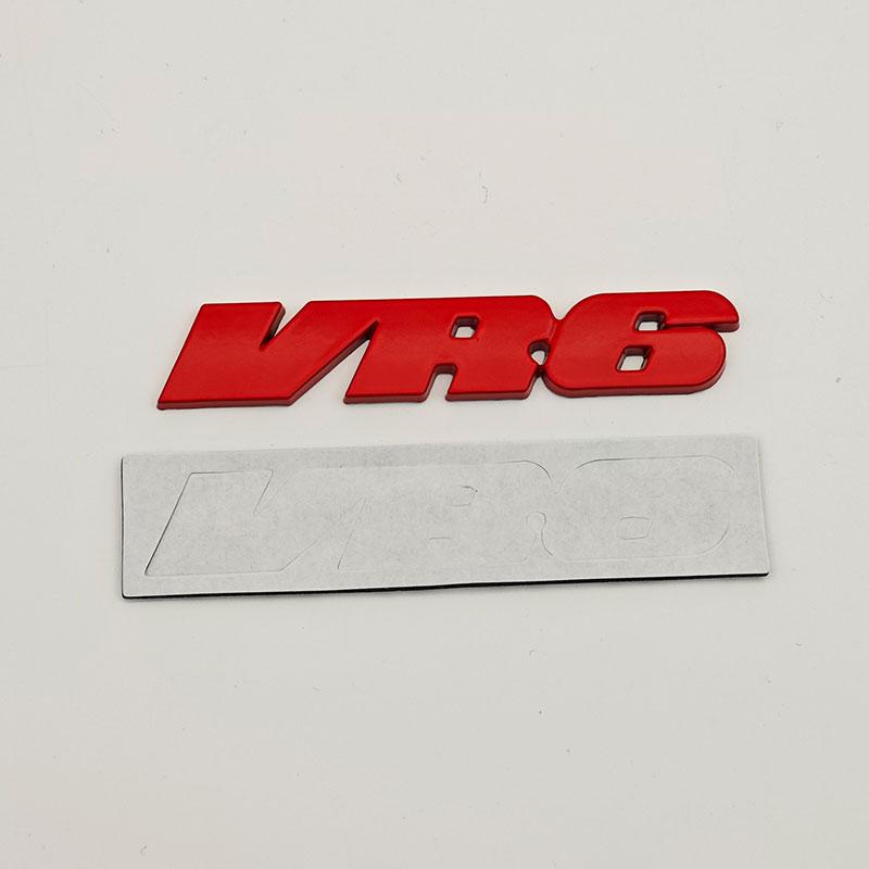 3D Metal VR6 Logo Emblem Car Rear Trunk Sticker Badge for VW Volkswagen Golf R32 Passat CC R36 GT Touareg Phaeton Accessories zf4