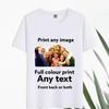 Персонализированная футболка с вашим фото, логотипом, текстом, напечатанная