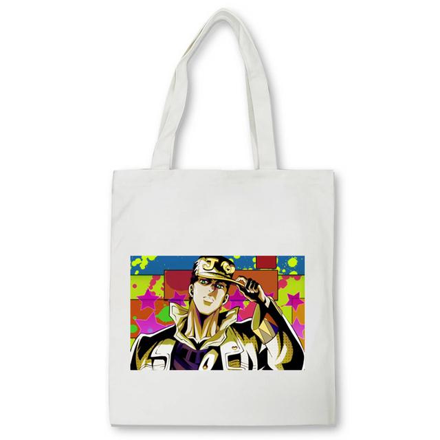 Сумка для покупок Jojo Bizarre Adventure, сумка для вторичной переработки, холщовая многоразовая хлопковая сумка-шопер для продуктов, аниме-шоппер, женская сумка Bolsas