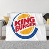 НОВЫЕ пледы Burger King Супермягкий Термоизолирующий Плед для дома и улицы для гостиной, спальни, путешествий