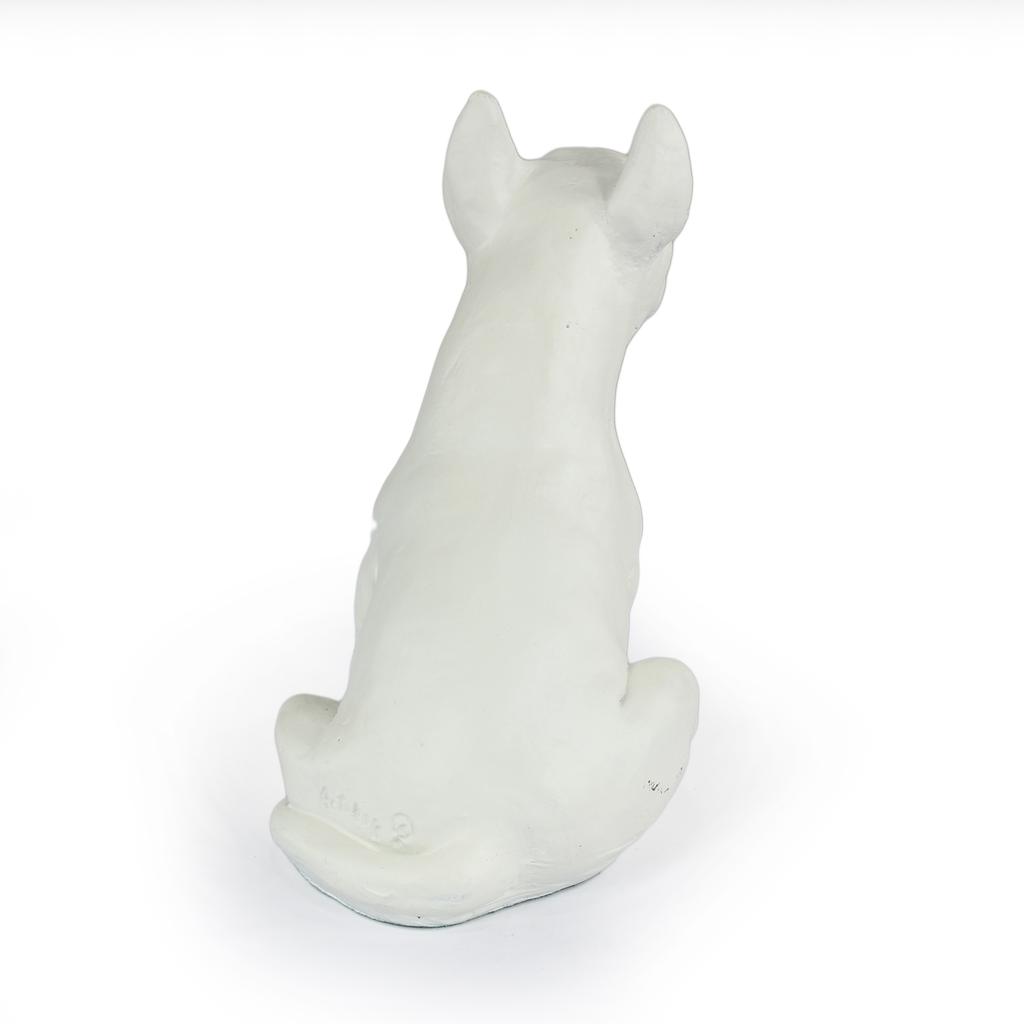 Bull Terrier, Bully II - Dog Statue, Sitting Dog for Desk, Decoration for the Living Room of a Dog Lover by Art-Dog