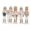1Pc Wooden Nutcracker Doll Soldier Miniature Figurines Vintage Handcraft Puppet New Year Christmas Ornaments Home Decor