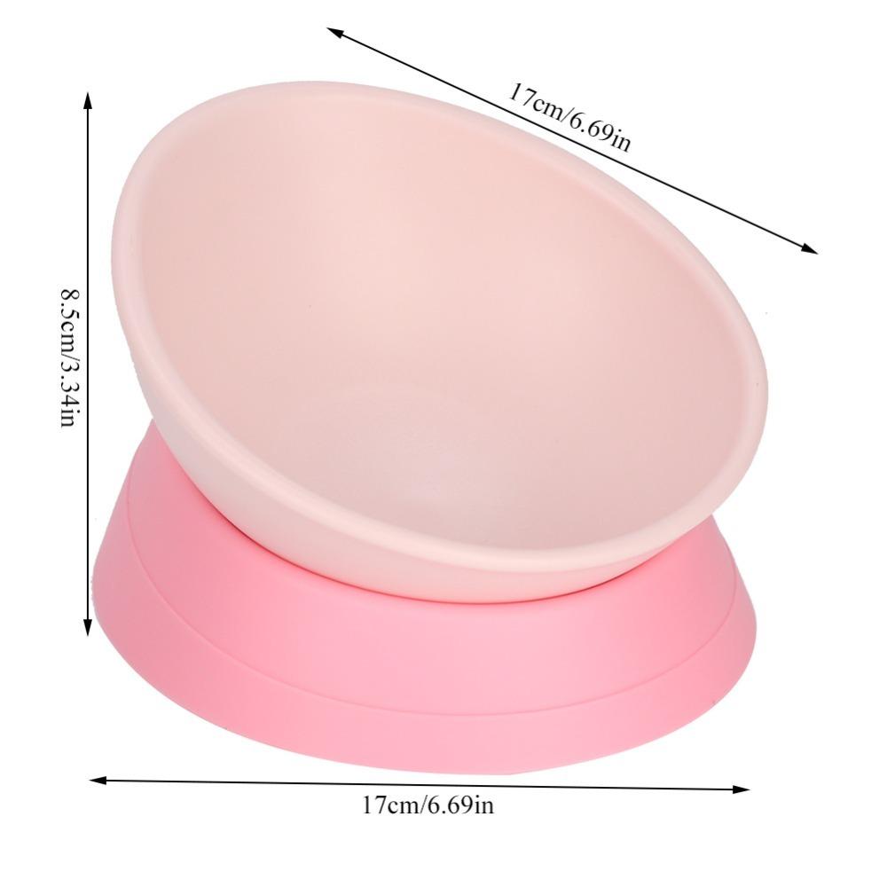 Anti-Tip Tilted Pet Bowl Adjustable Angle Neck Care Bowl Food & Water Bowl Neck Protection