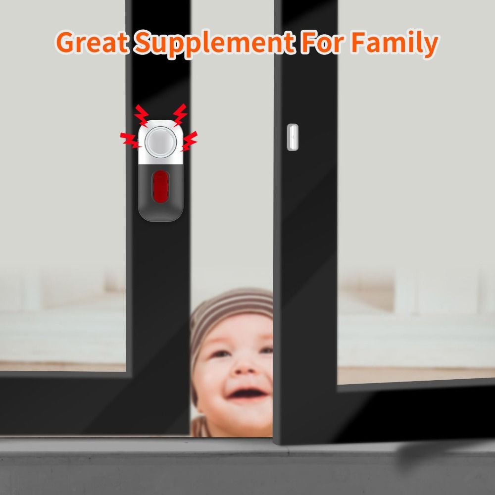 High Decibel Detector Burglar Alarm Magnetic Sensor High Decibel Alarm Windows