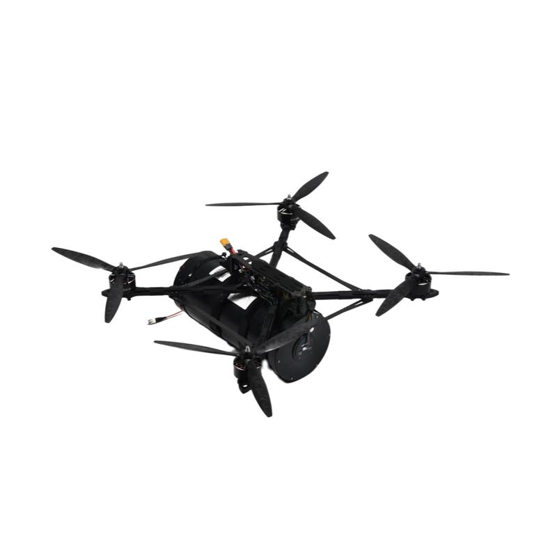 Готовый к полету FPV гоночный дрон SKYRUSH с оптоволоконным каналом связи (Китайская версия)