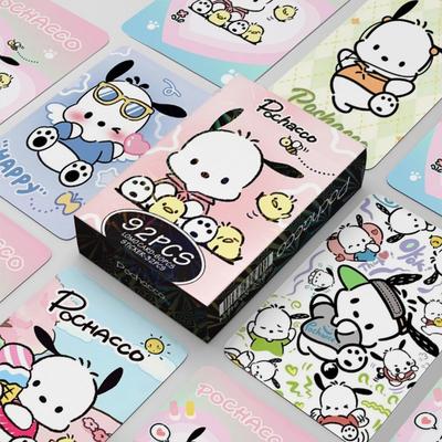 Товары для фотокарточек Sanrio LOMO Иллюстрация Фотокарточка 60 шт. + Мини-наклейка 32 шт., Pochaco, 1 шт.
