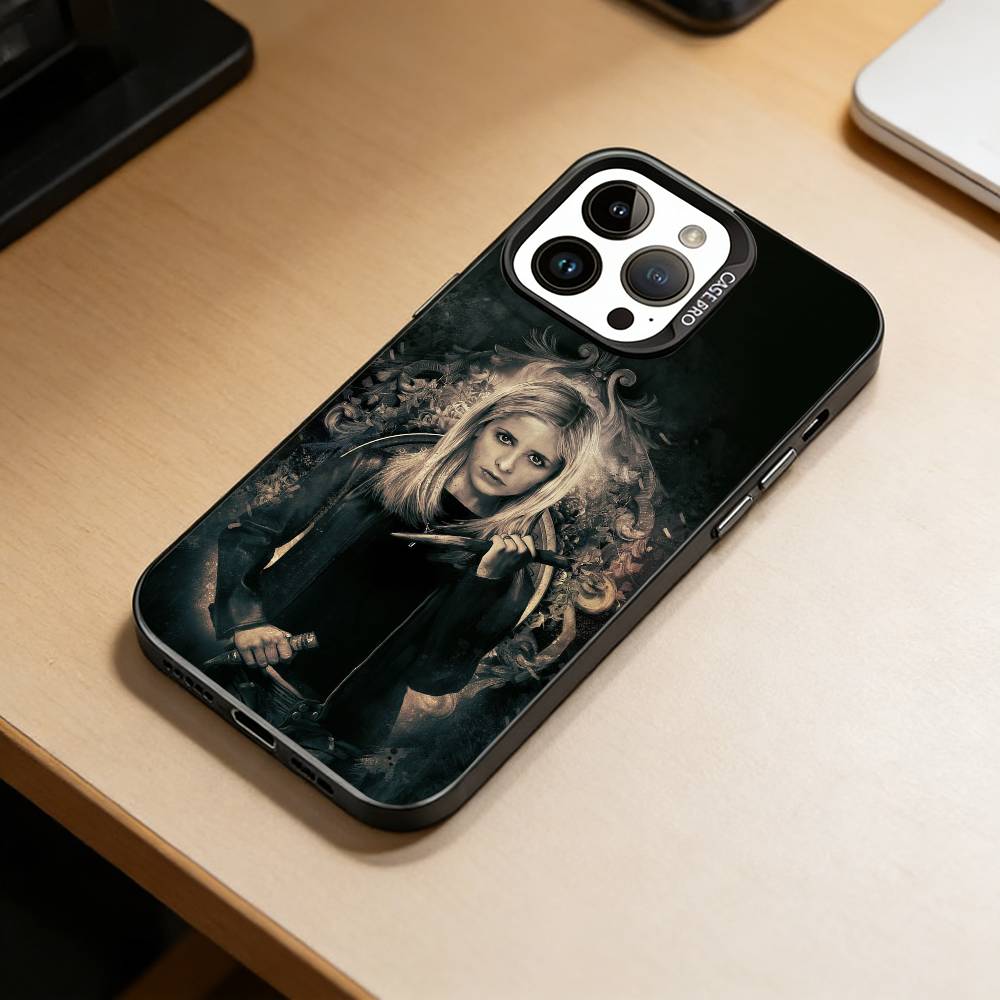 Чехол для телефона Баффи из фильма Для iPhone 17,16,15,14,13,12,11 Plus,Pro Max,XS,Цветной Посеребренный Внутренний Чехол
