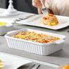 Rectangular Ceramic Baking Tray Deepened Lasagna Pan Casserole Dish Baking Dish  Roast Chicken