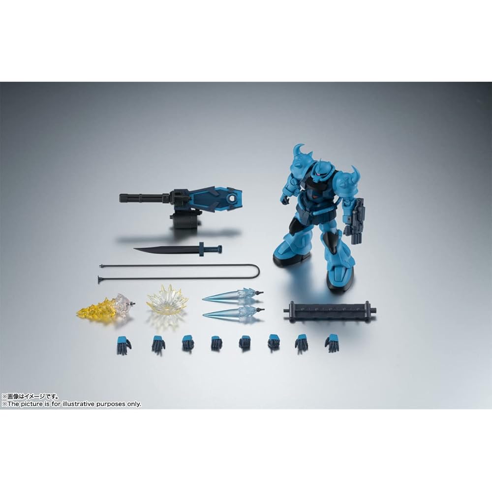TAMASHII NATIONS ROBOT Spirits MS-07B-3 Гуф Кастом A.N.I.M.E. Фигурка 125 мм ПВХ АБС Окрашенная Коллекционная