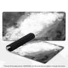 Black White Ink Gradient Smoke Texture XXL Deskmat Non-Slip Rubber Overlock Mousepad Monochrome Watercolor Gaming Desktop Pad
