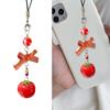 Уникальная и легкая цепочка для телефона в форме помидора, стильный шарм для мобильного телефона в виде помидора, модный ремешок-цепочка для телефона