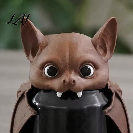 Stain Proof Jar Closures 3D Printed Bat Can Cover Reusable Soda Protector Lid Cute Animal Camping Beer Toppers Drink Dust Cap for Beverage Cans Fun
