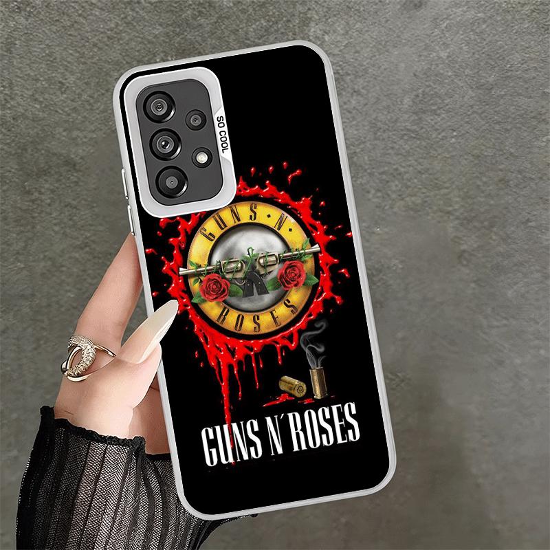 Band G-Guns N R-Roses Soft Phone Case for Samsung A17 A16 A15 A14 A13 A57 A56 A55 A54 A53 A37 A36 A35 A34 A33 A26 A25 A24 A23 A5