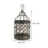Brush Gold Vintage Candle Holder European Retro Hanging Candle Lantern  Party Ambience