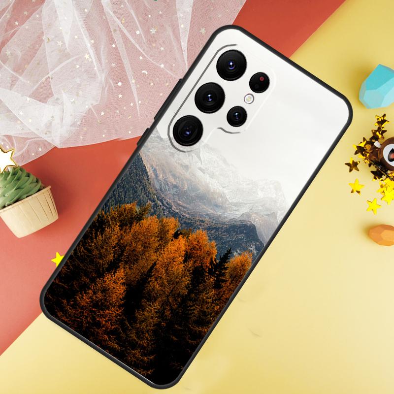 Mountain Forest Phone Case For Samsung Galaxy S26 S25 Ultra S23 S21 S20 S22 S24 FE S10 Plus Cover Coque