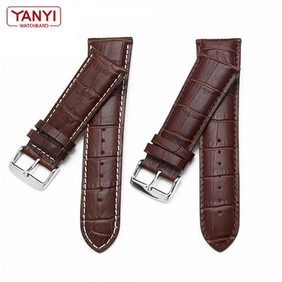 Ремешок для часов из натуральной кожи 22 мм 23 24 26 мм 28 мм, ремешок для часов, застежка, мужской кожаный браслет, обычный ремешок для часов, зерно аллигатора
