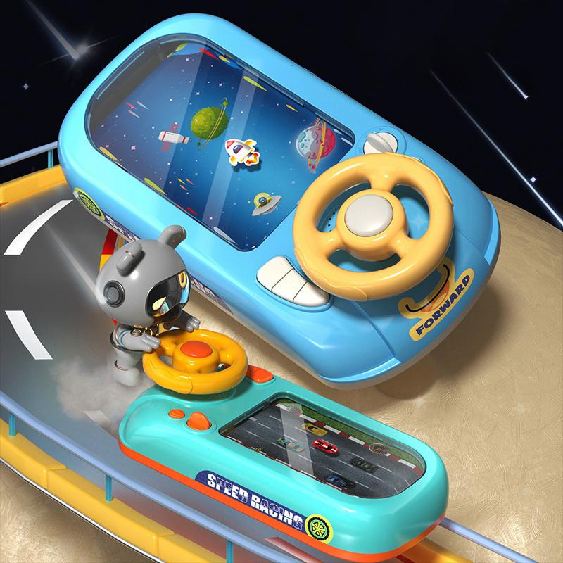 Игрушки для гоночных машинок для малышей, музыкальные электронные приключенческие игры, имитация вождения, интерактивная игрушка, подарок для детей, малышей
