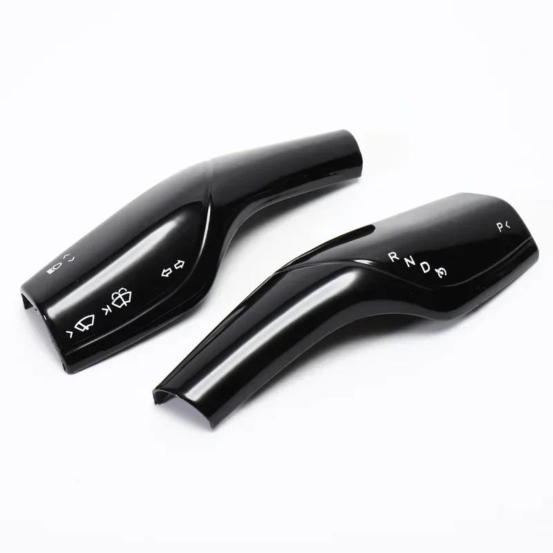 Для Tesla Model 3 Y Чехол для рычага переключения передач Защита ручки рулевого рычага Корпус рычага переключения передач из углеродного волокна Аксессуары