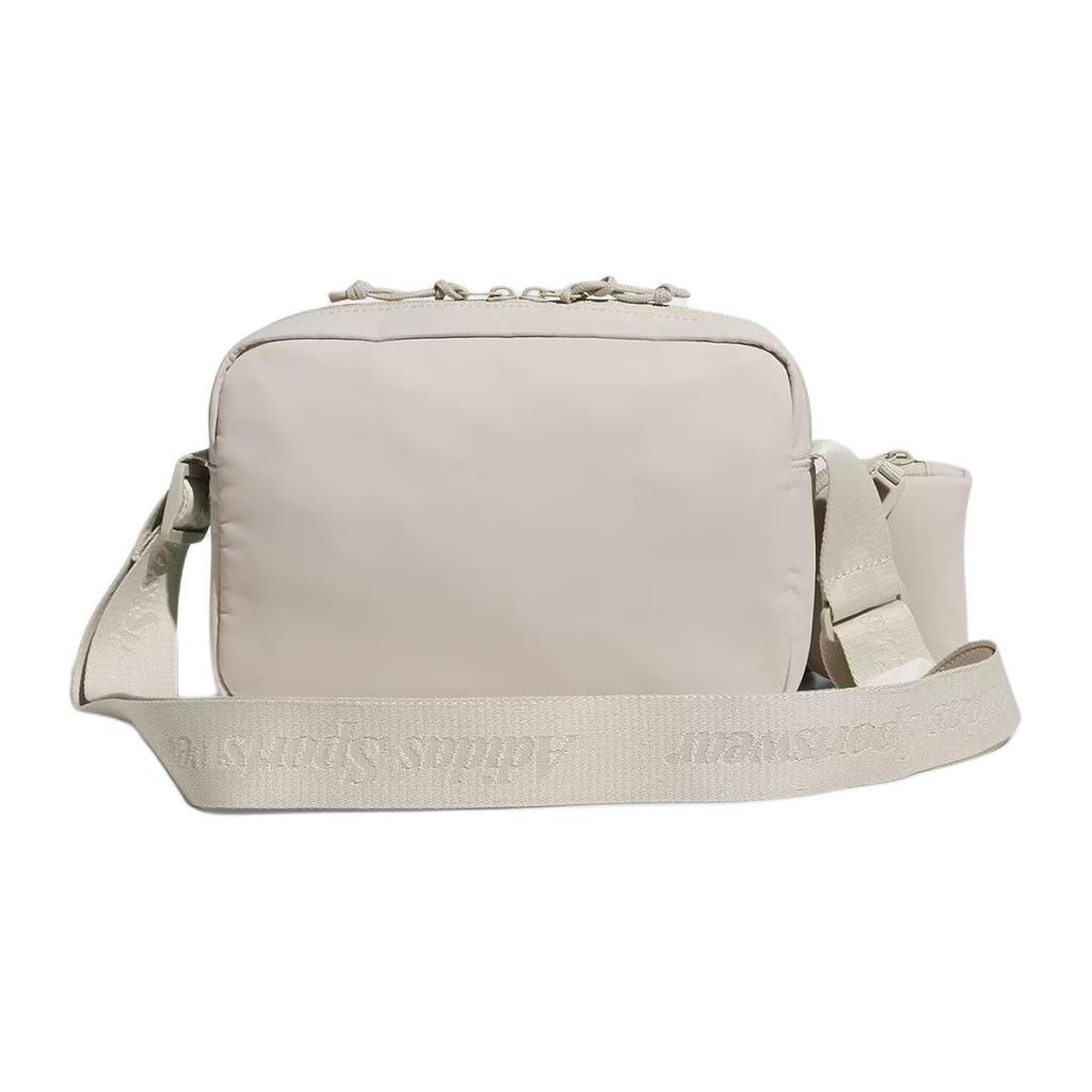 New Adidas Recycled Polyester Shoulder Bag, Crossbody Bag Mini Unisex Light Gray IS9490