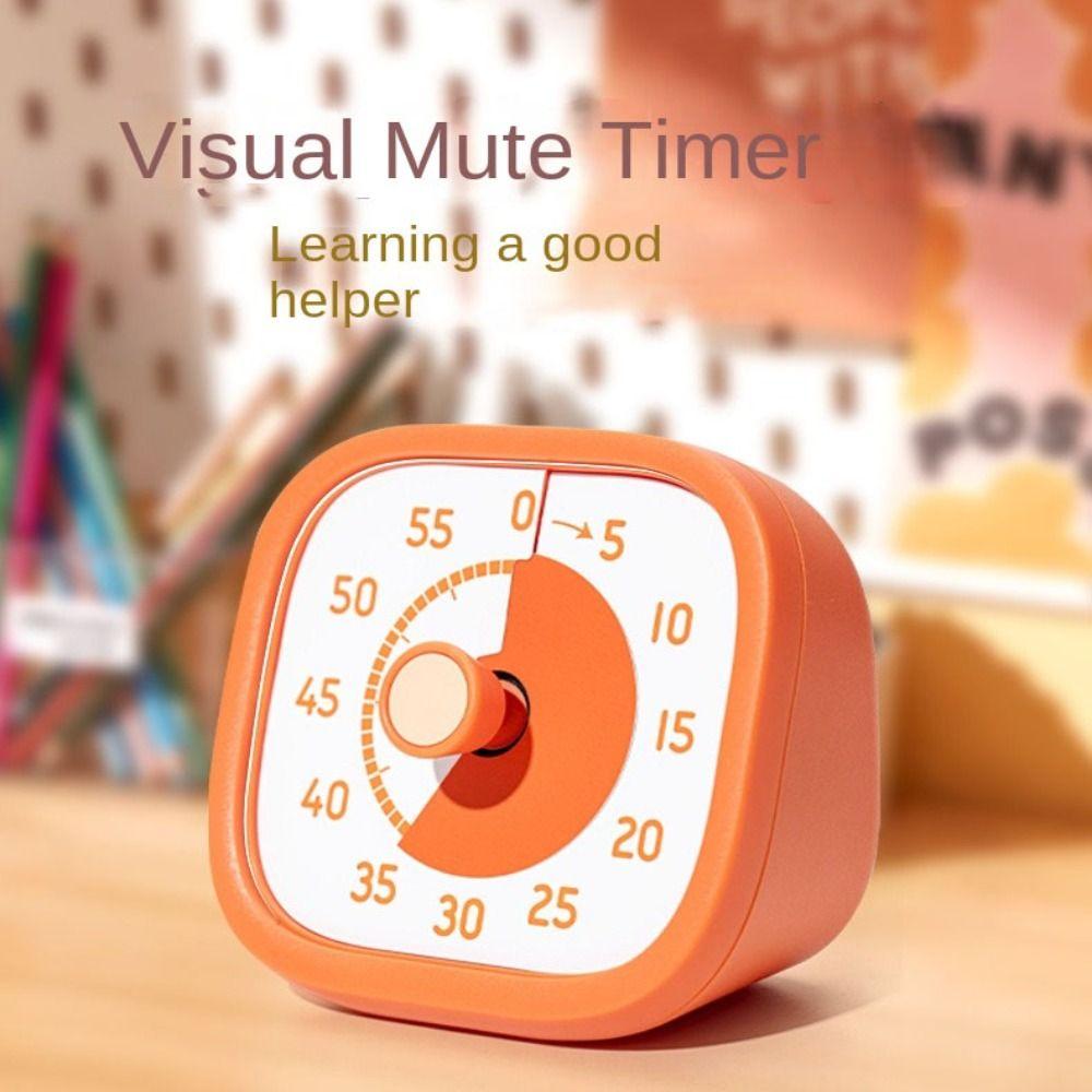 Ultra Silent Countdown Timer Square Kitchen Timer 60 Minutes Visual Timer  Reading Room