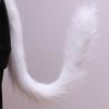 1PC Fox Cosplay Upturned Accessories Cat Tail Long Plush Simulation Beast Kids Lolita Costume Wolf