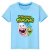 Детская летняя футболка My Singing Monsters, 100% хлопок, футболка с короткими рукавами и рисунком, цельная одежда для мальчиков и девочек y2k, детская одежда