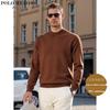 POLOMEISDO 100% Pure Cashmere Round Neck Pullover Sweater for Men