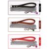 Durable Anti-Bite Metal Dog Chain Lead For Small Medium Large Dog Chain Leash Handle Leads PU Leather Iron Chain Pet Accessories